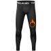 1 or 2 Pack Boys Thermal Compression Leggings Pants Youth Fleece Lined Base Layer Tights Cold Weather Gear Black Fleece Inner Small