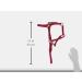 Buy Hamilton 3/4-Inch Nylon Arabian Horse Waller - Adjustable Chin & Throat Snap Average 800-1100 lbs - Raspberry Red | International Shipping Available - Buy Online on GoSupps.com