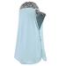 Unisex Sun Protection Neck Drape Mesh Cap Shade Elastic Extended Face Covering Blue