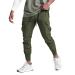 Muscle Killer Mens Running Jogger Pants Workout Athletic Sweatpants Lightweight Quick Dry Tapered Hiking Pants Sports Pants Medium Army Green