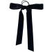 School Hair Streamer Hair Bobbles Girls Hair Accessories Ponios Ponytail Holder For Curly Hair And Thick Hair Black Hair Bows with Band For Outfit Uniform (A) - Buy Online on GoSupps.com
