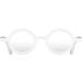 LONDON MOLE Round Reading Glasses | White Frames | Stylish Men's Women's Unisex Readers 1.0x - Buy Online on GoSupps.com