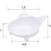 Lorde Shallow Cat Food Bowls Set of 2 - Non-Slip Wide Cat Dish for Whisker Fatigue Relief - White/Pink - Buy Online on GoSupps.com