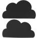 2 Pack Cloud Shape Silicone Placemat for Kids - Black Heat Insulation Feeding Plate Placemat - Buy Online on GoSupps.com