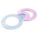 NUK Cooling Teething Ring Set - 2 Pieces BPA-Free Assorted Colors for Massage & Cooling Relief - Buy Online on GoSupps.com