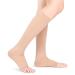 Compression stockings for men and women open toe flight compression stockings 20 30 mmHg graded support knee-high calf compression sleeves for pregnancy travel (L-skin) l