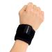 Zamst Wrist Band Sports Wrist Brace With Dual Strap Structure For General Wrist Support Pain or Tendinitis-for Tennis Baseball Lacrosse Football Pickleball-Black Medium