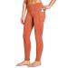 FitsT4 Women's Fleece Lined Riding Breeches Winter Equestrian Pants Silicone Horseback Riding Tights Cell Pocket Orange Rust Small