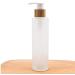 1PCS 150ml/5oz Frosted Glass Pump Bottles Empty Refillable Press Pump Bottle with Bamboo Pump Head Toiletries Storage Containers for Shampoo Essential Oils Shower Gel Hand Wash Lotion Dispenser - Buy Online on GoSupps.com