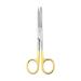 Scissors blunt/sharp German stainless steel with carbide tip straight 14.5 cm (HOSSA)