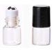 12 Pack 1ml Mini Clear Glass Roll-On Bottles - Refillable Essential Oil & Perfume Containers with Black Caps - Buy Online on GoSupps.com