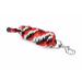Connection trick for horses and ponies start hard pp rope 2m with classic carabiner hook and panic (black/red/white snap) black/red/white carabiner hook