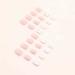 Foccna Short Pink Press On Nails - 24 Pcs Glossy Acrylic False Nails for Women & Girls - Buy Online on GoSupps.com