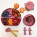 Baby Led Weaning Feeding Set | Suction Silicone Bowl & Utensils for Toddlers - Includes Spoons, Bibs, Food Plate - Beige - Buy Online on GoSupps.com
