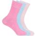COSHAL 3 Pairs Womens Diabetic Socks wide Honey Comb top soft cuff Ankle Medium-Elastic Grip Soft Toe cosy feel for sensitive feet Legs Non-Binding Circulatory Socks SIZE (4-7) One Size Pastel Colours ( 3 Pairs)