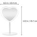 Minkissy LED Love Heart Desktop Makeup Mirror - Touch Sensor Cosmetic Mirror for Home Dormitory - Buy Online on GoSupps.com