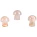 Natural Crystal Rough Crystal 3pc Natural Hand Carved Sakura Agate Mushroom Cherry Blossom Crystal Stone 15mm for Crystal - Buy Online on GoSupps.com