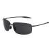 JULI Sports Sunglasses for Men Women Tr90 Rimless Frame for Running Fishing Golf Surf Driving MJ8009 C5-Black Polarized