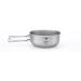 Keith Titanium Ti5323 Single-Wall Bowl - 10.1 fl oz | Folding Handle | Lightweight & Durable - Buy Online on GoSupps.com