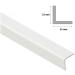 White PVC Corner 90 Degree Angle Trim Wall Guard - 25mm x 25mm x 1M - TMW Profiles - Buy Online on GoSupps.com
