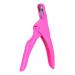 RIYAN Professional Nail Scissors U-Shaped Trimming Knife Nail Scissors Toe Nail File Foot Care Pedicure (Rose Red)