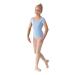 Mirella Girl's Princess Seam Cap Sleeve Dance Leotard 4-6 Light Blue