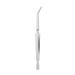 Silver Stainless Steel Nail Shaping Clip Double Ended Nail Pincher Cuticle Remover Multifunctional Tweezers Tool for Nail Care Silver(Bend)