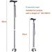 SilteD SilteD Lightweight Walking Stick - Elderly Three-Corner Anti-Skid Cane with Aluminium Camping Hiking Pole ABS Handle Crutches - Buy Online on GoSupps.com
