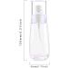 3Pcs 100ml Fine Mist Spray Bottles for Essential Oils & Makeup - Travel Size Airless Containers for Skincare & Perfume - Buy Online on GoSupps.com