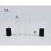 Mini Clear Glass Bottles for Essential Oils - 6 Pack with Stainless Steel Roller Balls & Black Caps - Perfect for Travel Samples Make-up & Cosmetics - Buy Online on GoSupps.com
