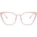 Oversized Cat-Eye Vintage Reading Glasses - Anti UV Blue Light Blocking Flat Light Mirror Eyewear in Pink - International Shipping Available - Buy Online on GoSupps.com