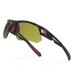 BLAITEJUS Golf Sunglasses for Men Women Wrap Semi-Rimless Sports Sunglasses Golfing Shades UV400 Protection Sun Glasses Bj01/Black Frame Green Lens