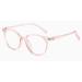 Blue Light Blocking Designer Reading Glasses Eyewear Anti Glare Computer Readers Round Flat Light Mirror +250 Pink