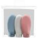 Hyf Travel Bottle Set - 3 Leak-Proof Refillable 60ml Bottles with Labels & Carry Bag for Shampoos & Toiletries - Multicolored - Buy Online on GoSupps.com