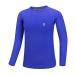 Dizoboee Youth Boys Compression Shirt Long Sleeve Kids Football Undershirt Moisture Wicking Baseball Shirt Sports Baselayer Royal Blue L