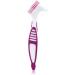 Portable Plastic Double Head Denture Cleaning Brush Set - 4pcs for Effective False Teeth Care | Ideal for Dental Hygiene - Buy Online on GoSupps.com