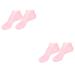 FRCOLOR 2 Pairs Sock Moisturizing Foot Gel Spa Stocking Gel Booties Feet Lotion Silicone Gel Half Moon Pillow Black Rejuvenate Foot Lotion Skin Natural Miss High Heel Pink Sebs