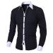 Mens Casual Button Down Shirts Graphic Long Sleeve T-Shirts Plus Size Regular Fit Dress Shirt Funny Printed Beach Tops C-black XX-Large