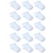 Cooraby 15 Pack Kids' Half Cushion Low Cut Athletic Ankle Socks Boys Girls Ankle Socks White 8-10 Years