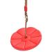 Sutekus Disc Swing Daisy Disc Swing Monkey Swing Rope Plastic Tree Swing (Red)