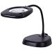 23LED 10X Magnifying Glass Lamp: Daylight Bright Lighted Lens Utility Magnifier Light Height Adjustable Gooseneck for Desk Magnifier