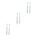 Ultechnovo 6 Stk Small head toothbrush medium toothbrush couple toothbrush tooth flap travel toothbrush pick toothbrush manual microcolor brush so soft captivity