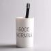 Corikee Ceramics Morning Toothbrush Cup for Bathroom - Multi-Purpose Holder for Toothbrush, Toothpaste, Makeup Brush, Eyebrow - Stylish and Durable - Buy Online on GoSupps.com