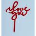 I Love You Valentine's Day Cake Topper (GOLD) - Buy Online on GoSupps.com