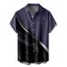 Mens Shirts Casual Fashion Short Sleeves Solid Plain T Urban Stylish Hawaiian Shirt for Workout Party Purple 3X-Large
