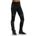 Balera Womens Metallic Piping Jeggings Pants for Dance Small Black