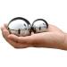 Handmill Ball Chinese Health Exercise Stress Balls - Stainless Steel Baoding Balls for Hand Therapy (55mm) with Carrying Bag - Buy Online on GoSupps.com