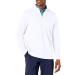 adidas Men's Club Recycled Polyester Quarter Zip Pullover White Large