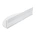 Allayu Organize and Display Hair Extensions Hair Extension Hanger Simple to Operate Acrylic Braiding Hair Rack Release Hands White