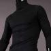Men's Slim Fit Black Turtleneck Sweater | Casual Long Sleeve Top | Breathable & Cozy | Medium - Buy Online on GoSupps.com